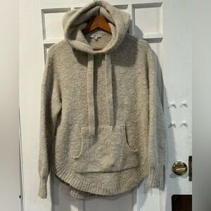 Madewell Cream Knit Hoodie